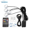 Miniatyrbilde 8 av 8: LED Underglød Lys for Bil 8 Farger Endre Fot Lys Ambient Lampe