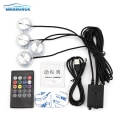 Miniatyrbillede 8 af 8: LED Underglød lys til bil 8 farver skift fod lys omgivende lampe
