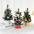 Miniatyrbillede 5 af 9: Jul træ med bær jul skrivebord pynt til hjem julefest gave børn