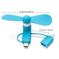 Pikkukuva 2 / 3: IN 1 matka kannettava kännykkä puhelin mini tuuletin jäähdytys jäähdytin Android Type-c Micro USB C