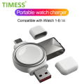 Miniatyrbilde 2 av 8: 2 i 1 Magnetisk Trådløs lader for Apple Watch 8 7 6 5 4 3 2 SE Ultra Rask Lade Stativ For iWatch Apple Watch  Lader