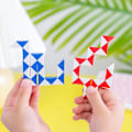 Miniatyrbild 3 av 6: 6 bitar Folding Magic Snake Linjal Pussel Antistress Kub Utbildnings leksak