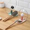 Miniatyrbilde 3 av 5: Polykrom foldbar nordisk stil gryte holder lokk spade oppbevaring stativ