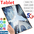 Pikkukuva 2 / 6: 11.6 tuuman verkko Android 13.0 tabletti 16GB RAM 1TB ROM 16MP 32MP 10 ydin 12000mAh tabletti 4 5G Wifi tabletti