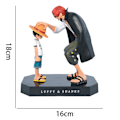 Miniatyrbillede 4 af 4: One Piece Anime Figur Fire Emperors Shanks Straw Hat Luffy Action Figur
