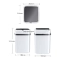 Miniatyrbild 3 av 9: 15L badrum touch soptunna i toaletten smart sopor hink avfallskärl soptunna
