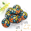 Miniatyrbillede 3 af 9: 10 stykker nye honningkager citron hjerte silikone perler jul til smykker fremstilling diy nøglering