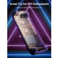 Pikkukuva 9 / 9: Läpinäkyvä taka levy Steam dekkiin,  DIY Clear Edition Vaihda Shell kotelo setti