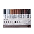 Miniatyrbilde 1 av 6: 12 stykker Møbler Touch Up Kit Markers Amp Filler Sticks