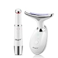 Miniatyrbillede 1 af 7: Foton terapi øjenmassage instrument vibration anti rynke dobbelt hagefjerner