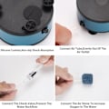 Miniatyrbilde 7 av 8: Akvarium tilbehør USB luft trykk liten oksygenering pumpe