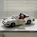 Miniatyrbillede 5 af 8: Ny Teknisk Retro Bil Model 1458STK Bygge Klodse Sæt 2i1 Race Klassisk Model