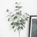 Miniatyrbillede 5 af 8: Kunstige planter lange grønne eukalyptus blade jule pynt