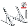 Miniatyrbillede 1 af 6: Aluminium legering Bærbar computer holder stativ justerbar foldbar bærbar til notebook computer beslag løftning køling holder skridsikker