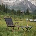 Miniatyrbillede 5 af 7: Ultralet Titanium Camping Lampe Søjle stang Lys Fiksering Stativ Holder
