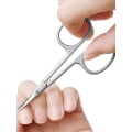 Miniatyrbillede 5 af 6: Ekstra fin kutikula saks buet rustfrit stål med præcis spids spids pleje blade
