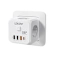 Miniatyrbild 1 av 7: Power Strip Vägg Socket med  USB QC  Typ C PD 35W Snabb Laddare Adapter