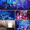 Miniatyrbilde 3 av 6: Stjerne Projektor Lampe LED Natt Lys Baby Dekor Roterende Barnehage Måne Galaxy Projektor