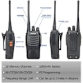 Miniatyrbilde 3 av 8: 2 pieces  Walkie Talkie UHF 400 470MHz 888s Long Range To Way Skinke Radios Transceiver for Jakt Hotell