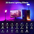 Pikkukuva 4 / 7: RGB LED Video paneeli valo 7 tuumainen tasku täyttö valo himmennettävä 2500-9000K 4000mAh valokuvaus suoraan suoraan