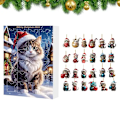 Miniatyrbilde 1 av 4: Søt jul advent kalender katt nedtelling kalender