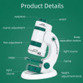 Miniatyrbillede 3 af 5: Kids Science Microscope Legetøj Kit 60-180x Pædagogisk Mini Lomme Håndholdt Mikroskop