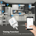 Miniatyrbild 3 av 7: Smart Plug WiFi Socket EU  Med Ström Monitor Timing Funktion Tuya Smart Life APP Control