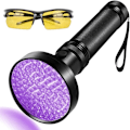 Miniatyrbilde 1 av 7: UV Lommelykt 100 LEDs LGUIY UV Lys Lommelykt Lampe