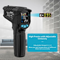 Miniatyrbillede 3 af 11: Infrarød termometer 800 grader eller 1472 Fahrenheit Høj temperatur meter