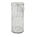 Miniatyrbilde 1 av 6: BBQ kurv rustfritt stål rulling grilling kurv wire netting sylinder grill kurv