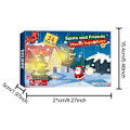 Miniatyrbilde 4 av 7: Jul advent kalender med utsøkt gave boks søt snømann mochi dyr nedtelling leketøy