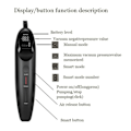 Miniatyrbillede 3 af 8: Premium LCD Elektrisk Vakuum Pumpe til Penis Forstørrelse Optimal Kpa Suction-Release Cycles Mand Pik Extender