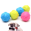 Miniatyrbild 1 av 4: Gummi pipande hund boll kreativ rolig hund bett boll