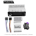 Miniatyrbild 7 av 10: 4,1 tum Bil Radio 1Din Ljud Stereo FM Bluetooth Ratt Hjul