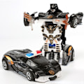 Miniatyrbillede 1 af 4: Transform Robot One-key Deformation Bil Legetøj Automatisk Plastik Model Bil