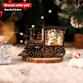 Miniatyrbillede 1 af 11: Julemand Snemand Jule Gave Juleaften Kasse Batteri Opereret Tog Krystal Kugle Ornamenter