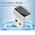 Miniatyrbild 2 av 7: USB Fingeravtryck Läsare Modul Biometrisk Skanner hänglås för bärbara datorer & PC