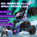 Pikkukuva 3 / 4: Kuusi pyörää RC auto lelu spray kiertyvä temppu drift auto kaukosäädin ohjattu autot RC lelut