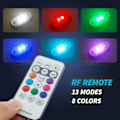 Miniatyrbillede 8 af 8: Motorcykel LED RGB Advarsel Lys Universal Mini Signal Lys