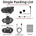 Pikkukuva 2 / 8: Bluetooth Intercom Moottoripyörä kypärä kuulokkeet 2 Rider Intercom Motos Interphone BT 5.0