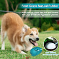 Miniatyrbilde 3 av 6: Hund tyggbare bittbestandige leker naturlig gummi hunder kjærlighet unik drage egg form