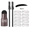 Miniatyrbillede 1 af 8: N Øjenbryn Pulver Stencil Kit Makeup Shadow Stick One Step Øjenbryn Shaping Langvarig Stempel Kit