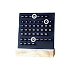 Miniatyrbilde 1 av 5: Akryl Tre Base Håndlaget Gjør det selv Kalender Kontor Skrivebord Hjem Dekorativt Digital Liten Ornament
