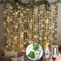 Miniatyrbillede 1 af 7: Kunstige Planter Altan Dekorationer Liana Led Løv Girland Silke Rattan Løv Vine Værelse Dekor
