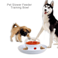 Miniatyrbillede 2 af 7: Interaktiv Hund Foder Skål Roman Design Skub Hund og Kat Langsom fodring Mad Snack Dispenser Skål