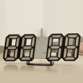 Miniatyrbild 3 av 8: 3D LED Digital Klocka Lysande Mode Vägg Klocka Multifunktionell Kreativ USB Plug-in Elektronisk Klocka Hem Dekoration