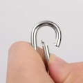 Miniatyrbilde 3 av 7: 4  stykker Sterk Neodym Magnetisk kroker 360°Roterende Karabiner Magnet Ring Nøkkelring krok