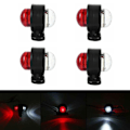 Miniatyrbillede 5 af 6: 4 pieces 12v-24v universal lastbil trailer bag lys side markering blink lys lampe små lygter kant lys signal lys