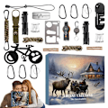 Miniatyrbilde 1 av 7: Jul advent kalender overlevelse verktøy sett 24 dager 2024 jul nedtelling kalender
