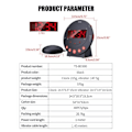 Miniatyrbillede 2 af 6: Super højt alarm ur med seng ryster stort LED display USB opladning port vibrerende alarm